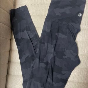 Lululemon black camo high rise align leggings